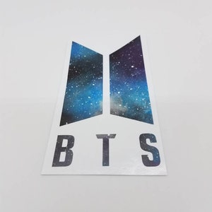 BTS Inspired Vinyl Decal in Galaxy Design