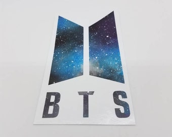 Von BTS inspirierter Vinyl Aufkleber im Galaxie Design
