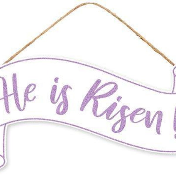 He is Risen Banner Etsy