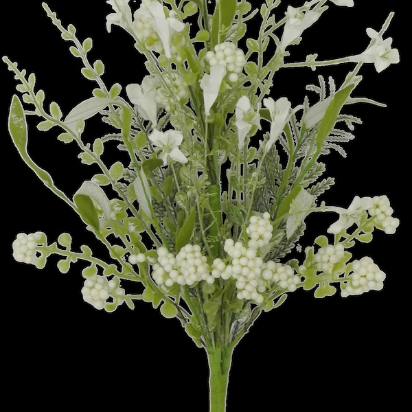 60919, Cream Lavender with Berries, Twigs and Greenery Filler Spray 23”, Wreath Embellishment Supply, Floral Supply, Floral Bushes, 60919