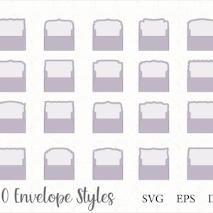 Wallet Envelope SVG Templates, For Invitations and Greeeting Cards, Envelope Liners, Envelope Bundle, A1,A2, A4. A7, C5, C6, C7 Envelopes