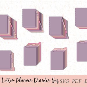 Divisória de planejador com encadernação em disco de meia letra, conjunto de divisórias de planejador feliz, abas superiores e laterais