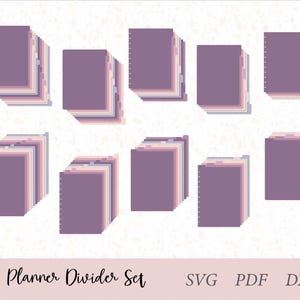 A4 Disc Bound Planner Divider, Happy Planner Divider Set, Top Tabs and Side Tabs