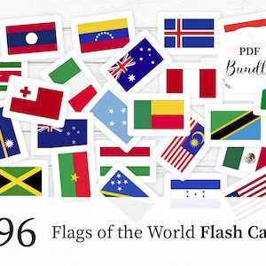 Lot de cartes Flash drapeaux, les 196 drapeaux du monde PDF