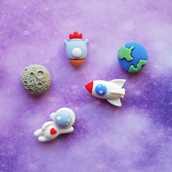 Planet Fridge Magnets ×5/Space Astronaut Magnets/Cosmos Fridge Magnets/Message Board Magnets/School Magnets/Dorm Decor