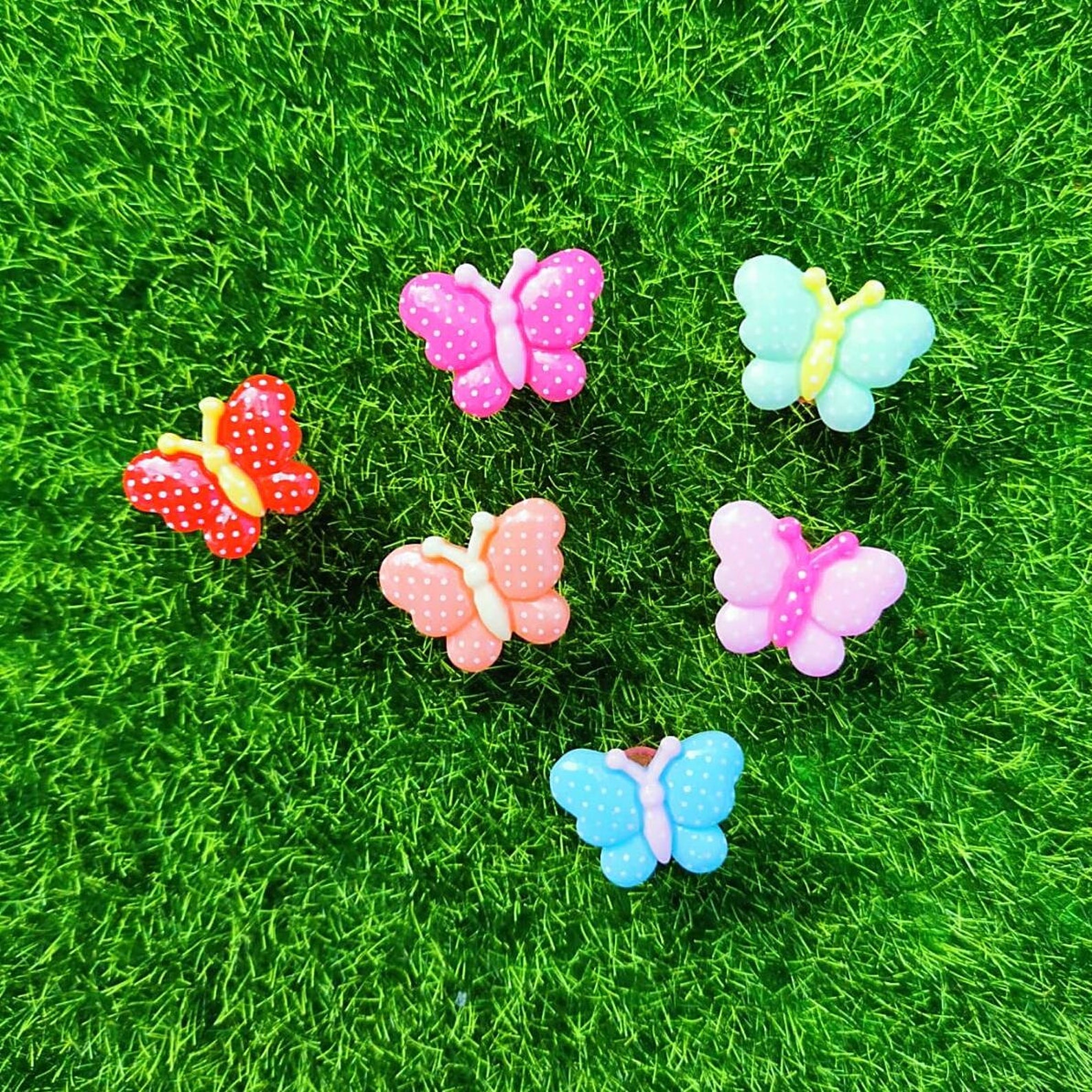 Novelty Butterfly Push Pins 6 Butterfly Thumb Tacks Office Etsy