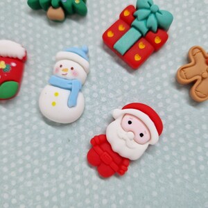 Christmas Magnets Set × 6/Decorative Christmas Fridge Magnets/Xmas Magnets/Memo Notice Office Board Magnets/Christmas Gift/Secret Santa