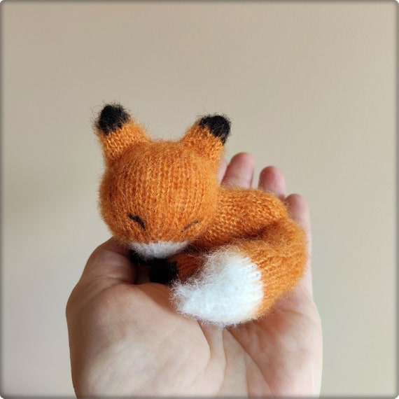 小物 palace TEDDY EARWARMER FOX TIP Knitted Fox Toy | Unique Gift for the Little Prince Fox