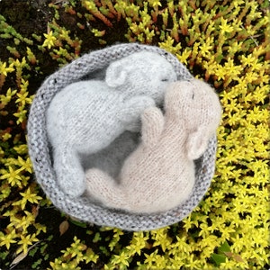 Stuffed Bunny Toy, Sleeping Bunny Baby, Rabbit Lover Gift