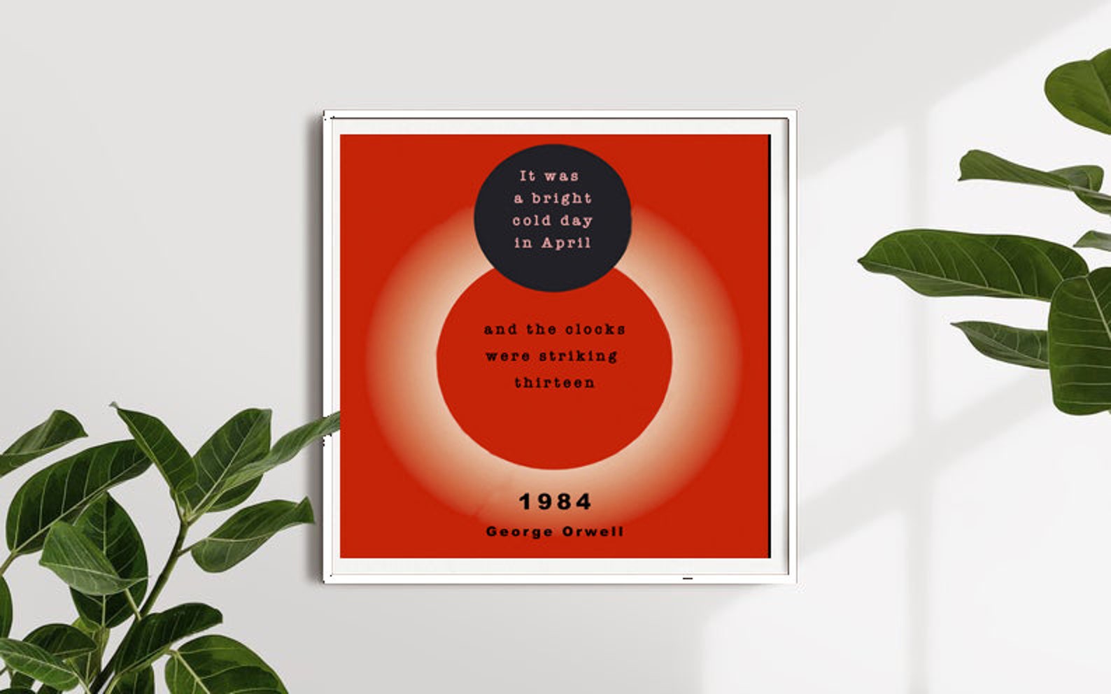 1984 ORWELL Framedand the Clocks Were Striking 13literary