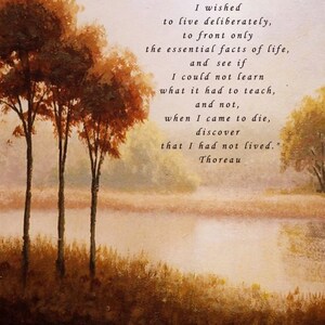 Walden FRAMED Print-henry David Thoreau-life in the Woods Wall Art ...