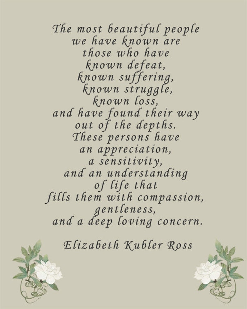 Elisabeth Kubler-ross the Most Beautiful People Art Print - Etsy