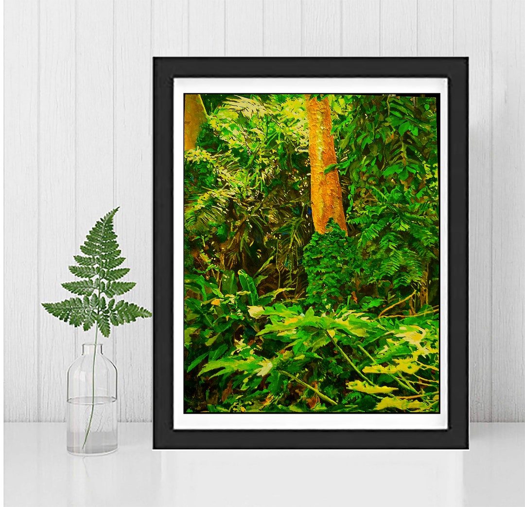 AMAZON RAINFOREST Print of Original Painting Framed and Etsy