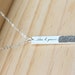 Personalized Fingerprint Bar Necklace - Actual Fingerprint Necklace  - Sympathy Gift - Mother's gift - Valentine Gift