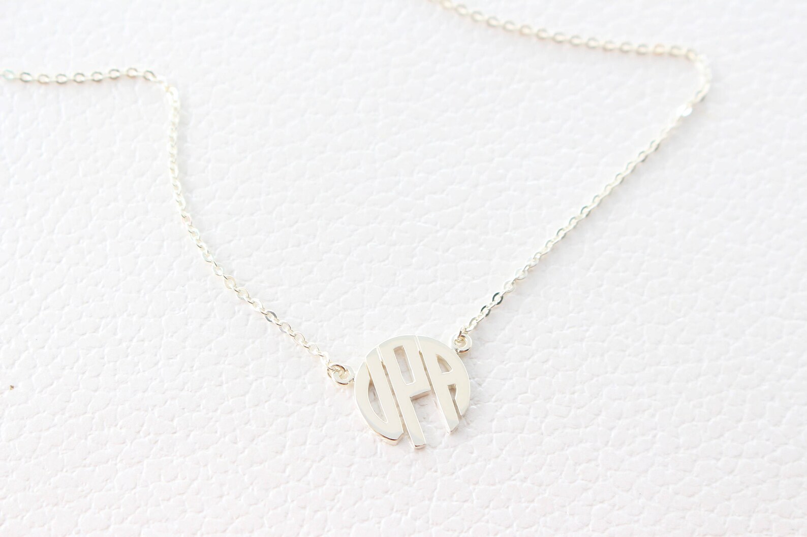 Personalized Monogram Necklace Personalized Necklace Name Etsy