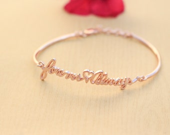 Memorial Signature Bangle - Personalized Handwriting Bangle - Handwriting bracelet - Signature bracelet- Mother's Day Gift