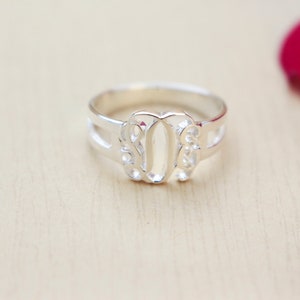 Dainty Personalized Monogram Ring - Personalized Monogram Jewelry - 3 Initials Ring - Christmas Gift - Name Ring - BridesMaids Gifts