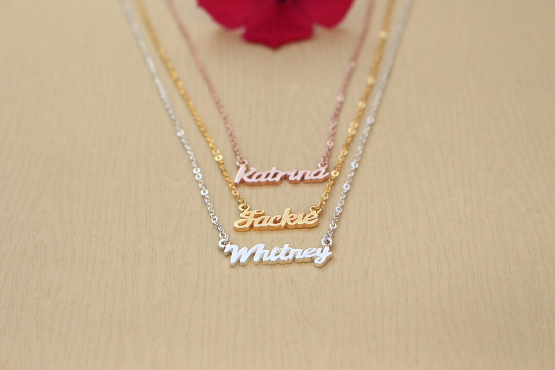 Namesake Accessory Personalized Name Necklace - Keepsake Jewelry in Sterling Silver ...