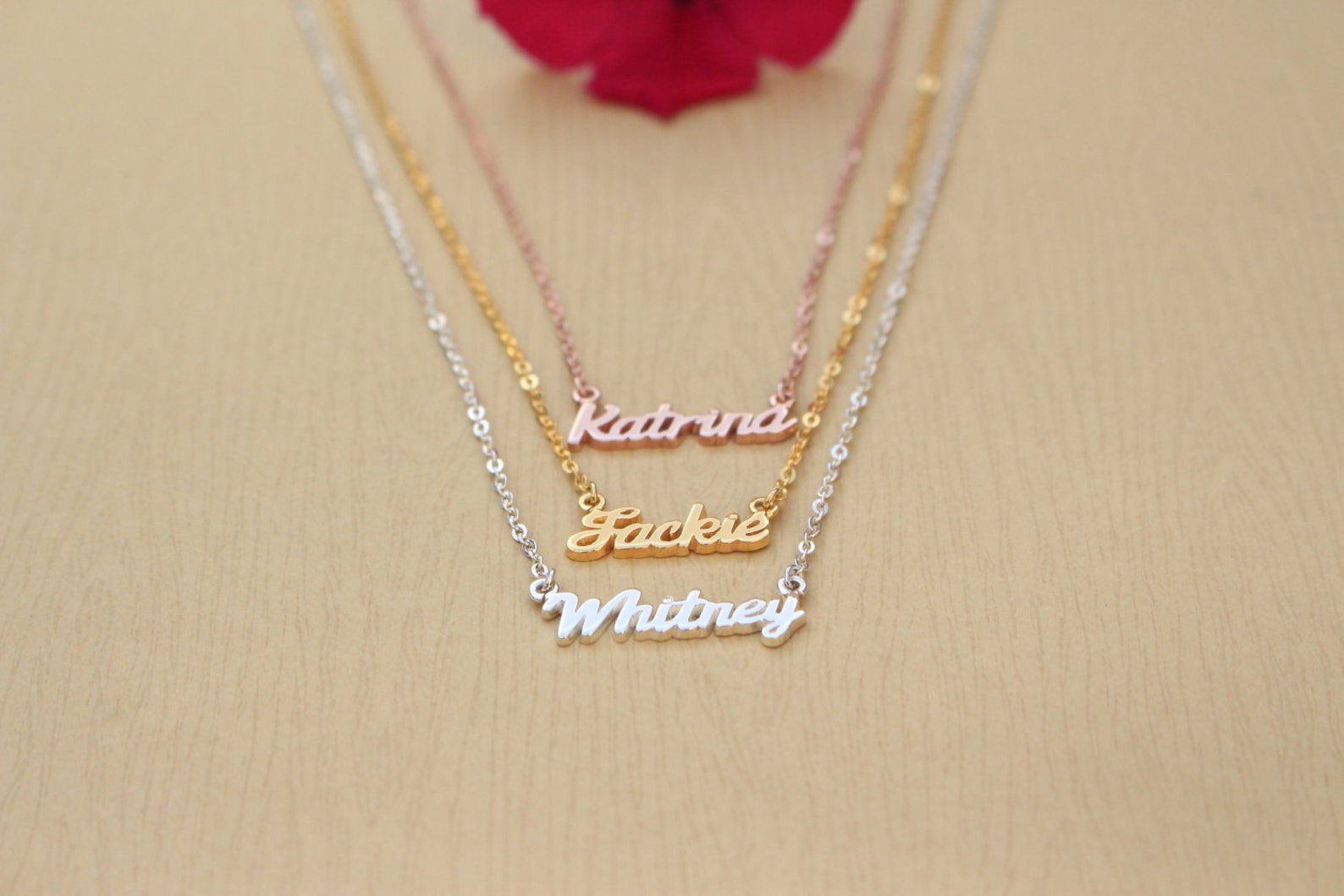 Personalized Name Necklace Keepsake Jewelry in Sterling Etsy