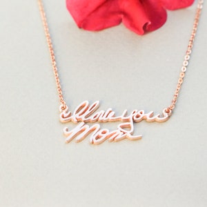 Personalized Necklace - Actual Handwriting Necklace - Signature Necklace - Memorial Necklace - Gifts for Mom - Mother&#39;s Day Gift