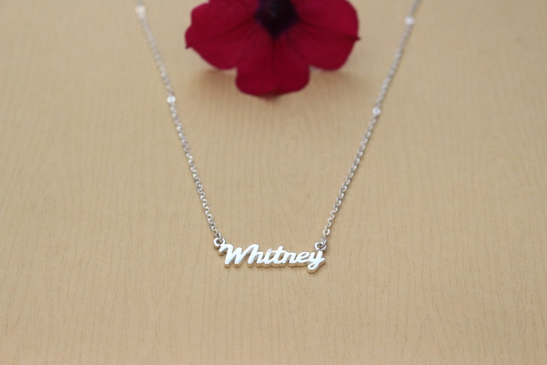 Personalized Name Necklace Keepsake Jewelry in Sterling Etsy