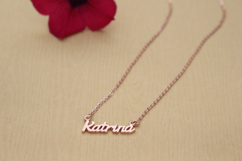 Personalized Name Necklace Keepsake Jewelry in Sterling Etsy