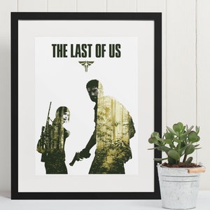 The Last of Us, Minimalista Wall Art Illustration, Wall Decor, Video Game Decor