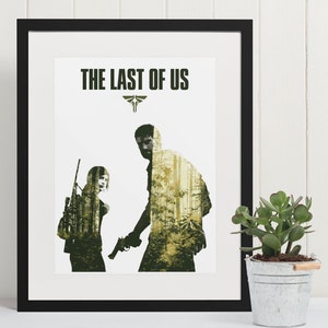 The Last of Us, Minimalist Wall Art Illustration, Wall Decor, Video Game Decor