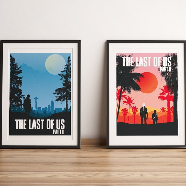 The Last of Us 2, Minimalist Wall Art Illustration, Wall Decor, Video Game Decor