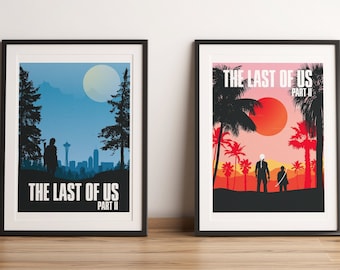 The Last of Us 2 Minimalist Wall Art, Video Game Decor, Modern Wall Decor, Gaming Poster Illustration, Unique Gift Idea