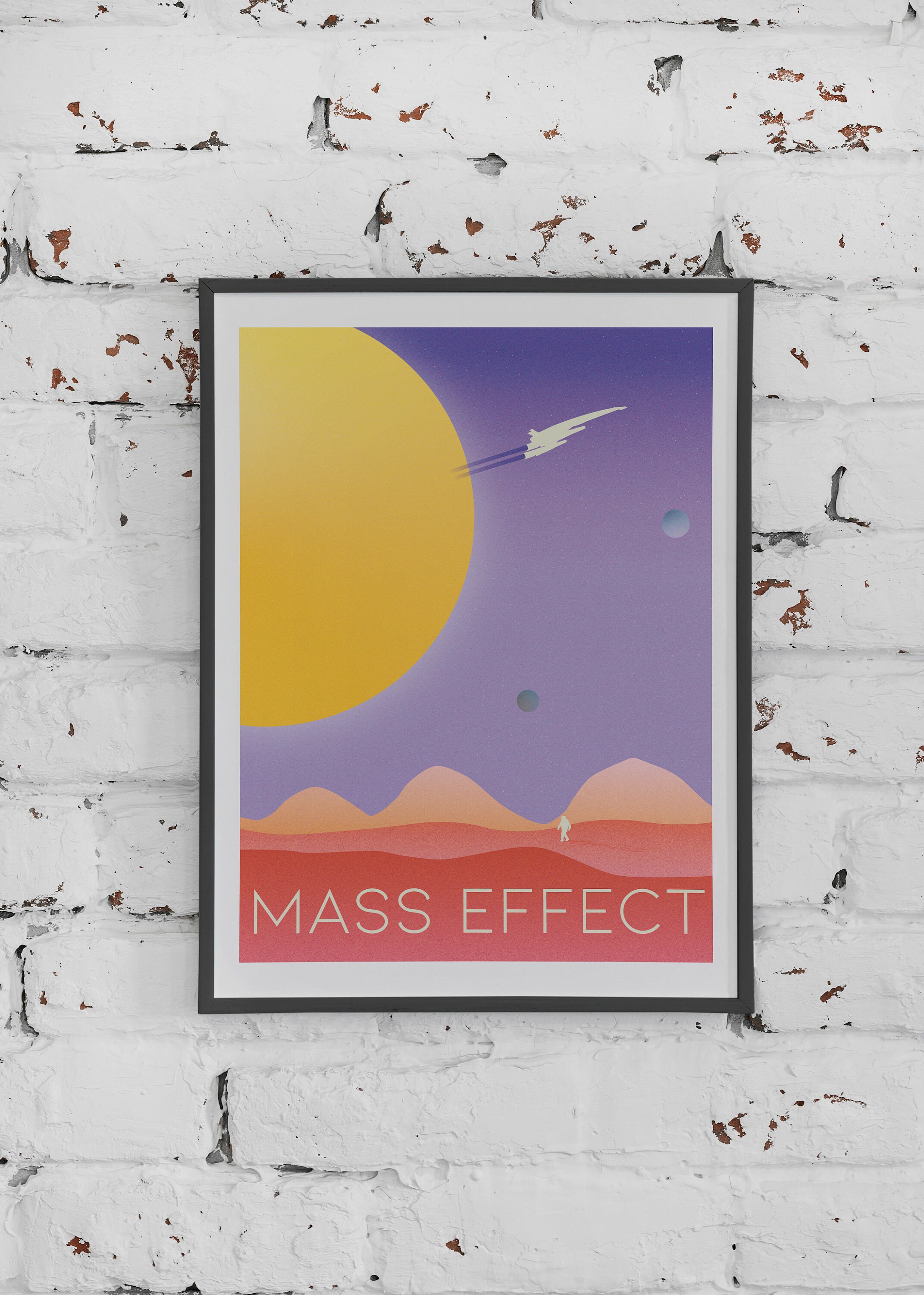 Mass Effect Wall Print Video Game Decor Games Room Art - Etsy