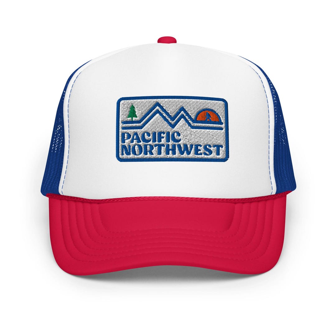 Pacific Northwest Foam Trucker Hat, Lightweight Breathable Cap for ...
