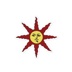 Warrior of Sunlight Dark Souls stickers, high opacity vinyl, durable adhesive decal, gaming fan gift, fantasy art sticker