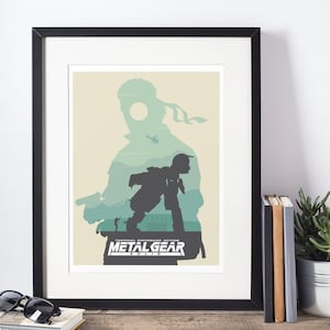 Metal Gear Solid Home Decor - Solid Snake & Big Boss Poster - Gaming Art Print for Video Game Fans
