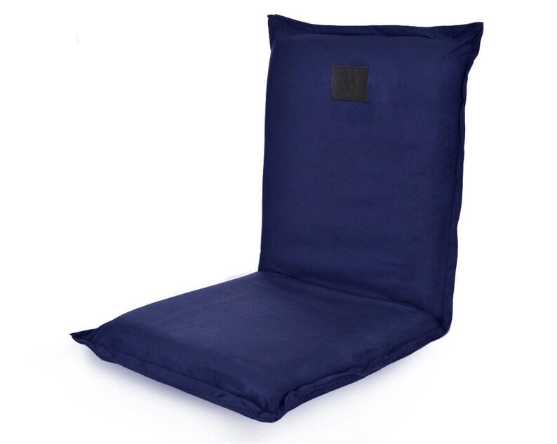 Omlove Green Suede Meditation Yoga Floor Chair Padded Lower