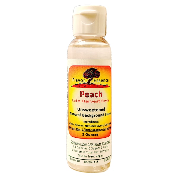 Peach [Late Harvest] -Unsweetened Natural Flavoring  2 Oz. -by Flavor Essence