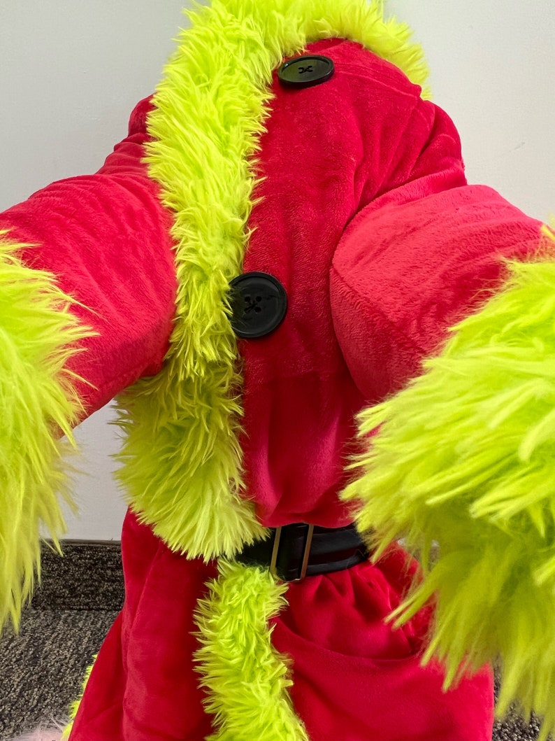 Grinch Dog Costume, XL Dog, Christmas Pet Costume, Funny Pet, Santa