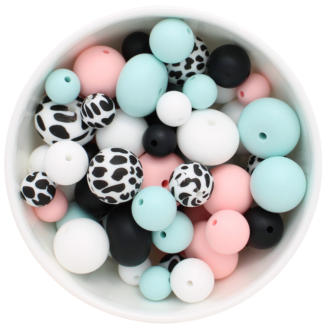 Silicone Bead Deluxe Variety Pack Silicone Jewellery White Etsy