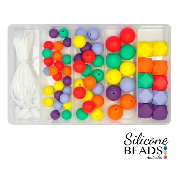 NEW 10X Wooden Round Bear Loose Beads Beaded DIY Pacifier Clip making craft