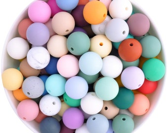 15mm Round Silicone Beads | BPA Free | Wholesale Beads Australia