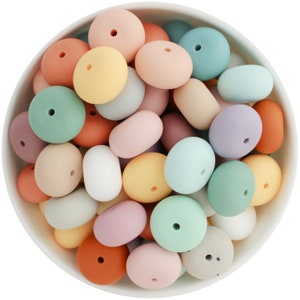 Mystery 100 Pack 19mm Abacus Silicone Bead  | BPA Free | Bulk Wholesale Silicone Beads Australia