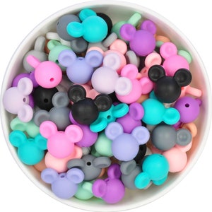 Mouse Silicone Beads | BPA Free | Kids Crafts Australia