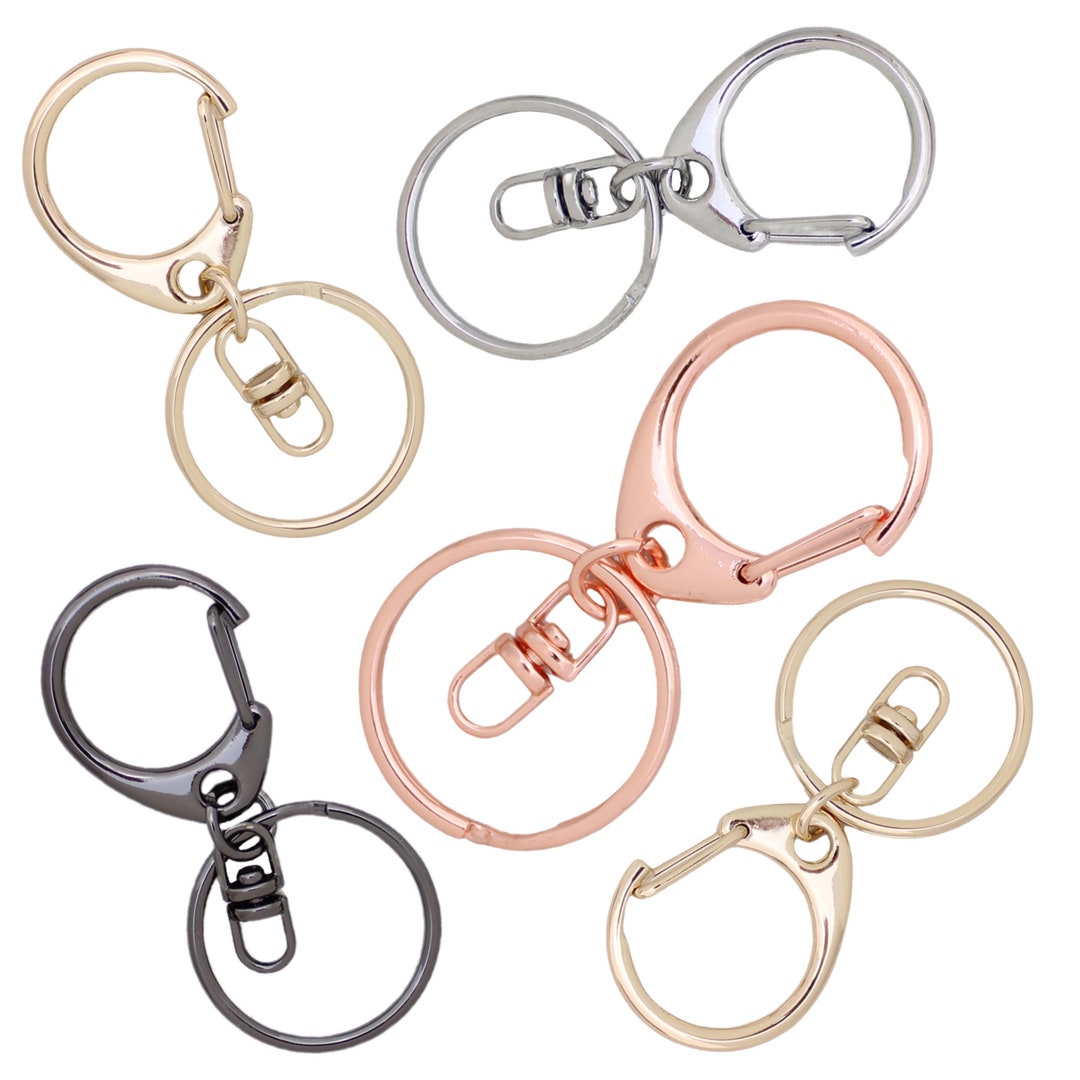 25mm Keyring and Clip Keyring Hardware Silicone Jewellery Australia