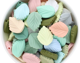 Birch Leaf Silicone Bead | BPA Free | Australia