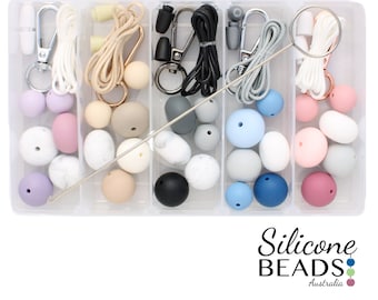 Silicone Bead Lanyard Making Jewellery Kit | Silicone Beads Australia
