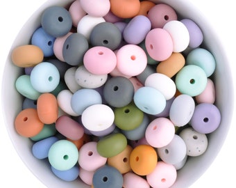 14mm Mini Abacus Silicone Beads | BPA Free | Wholesale Beads Australia