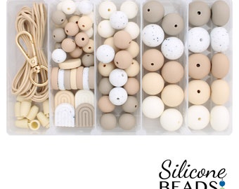 Arch Silicone Bead Jewellery Kit - Warm Neutrals | Silicone Beads Australia