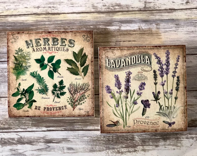 Vintage French Herb Signs