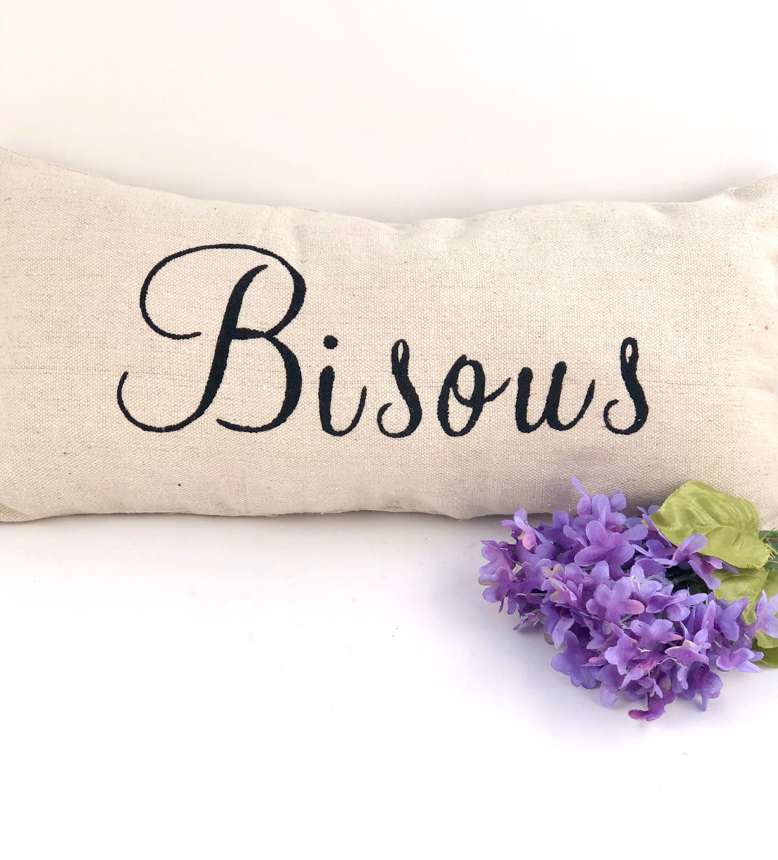 French Pillow Bisous Pillow French Country Pillow French Etsy