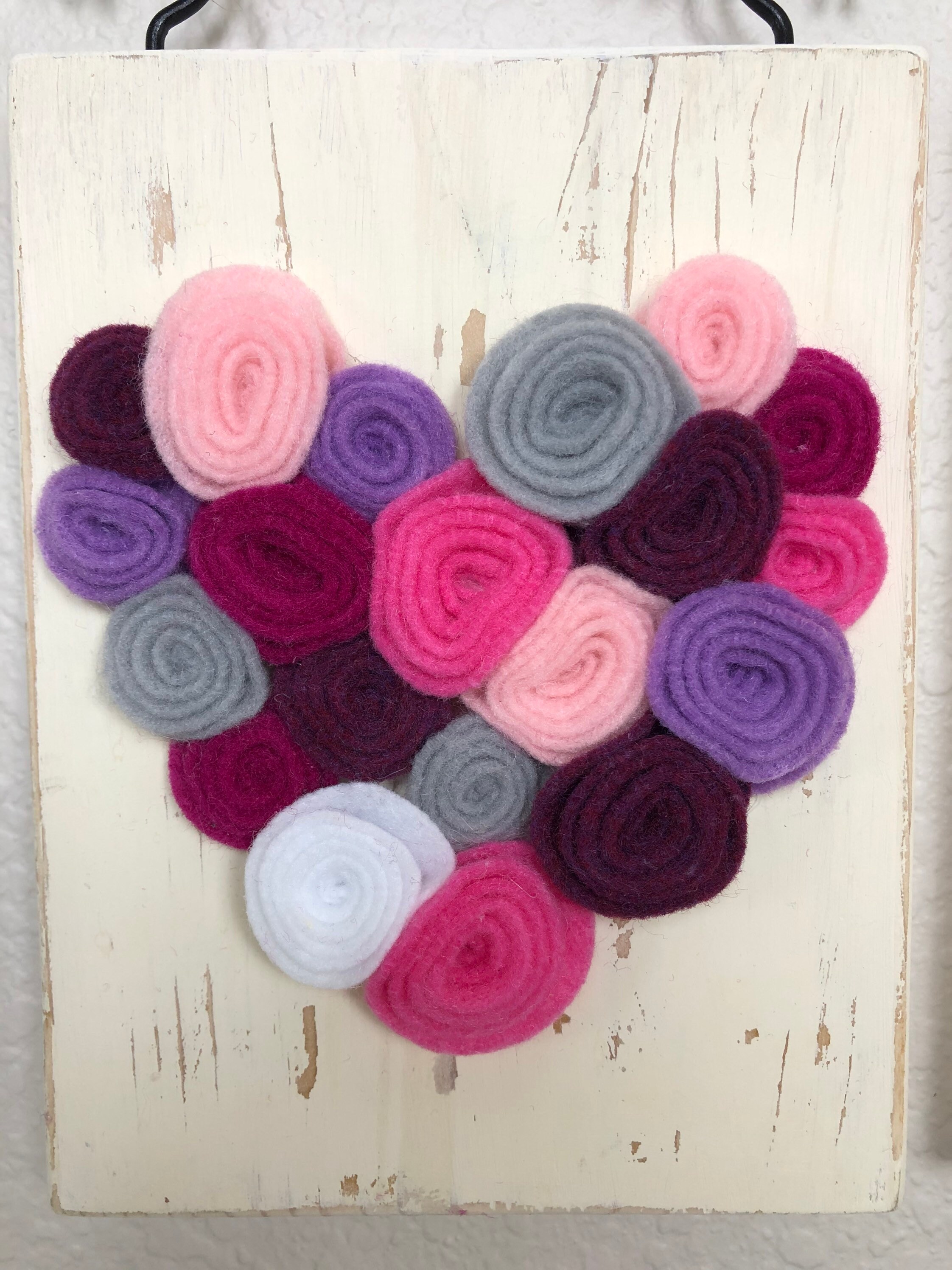 Floral Heart Signs French Country Wall Decor Heart Wall Etsy